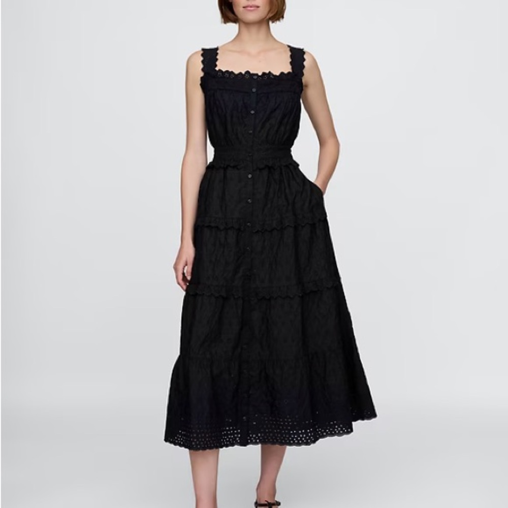 Gap x Doen Eyelet Midi Dress XXS
